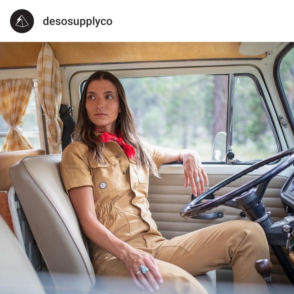 Deso coveralls in olive
